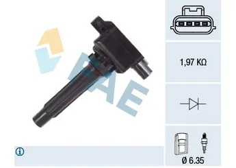 Ateşleme Bobini  MAHER 00761  PE2018100A PE0118100 PE01-18-100 PE2018100 PE20-18-100 PE20-18-100 A