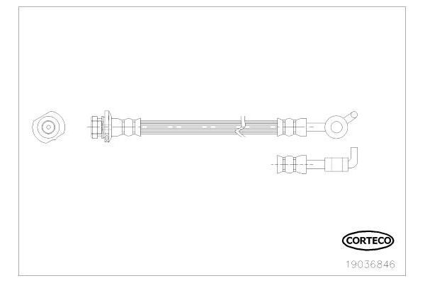 Fren Hortumu Arka Sol ASPART 3HOS1244
