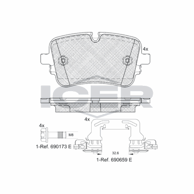 Fren Disk Balata Arka Volkswagen Touareg (RC8)(05.2023->)  VALEO 672003