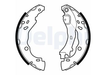 Fren Pabuçlu Balata Arka DELPHI LS1975  4241L7 4241.L7 77362365