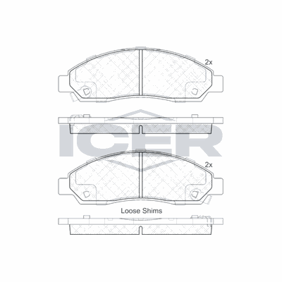 Fren Disk Balata Ön Isuzu D-Max (2007->)  KALE BALATA 24370 161 05 ANS KD20