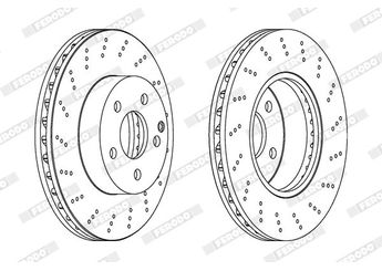 Fren Disk Ayna Ön Sağ ve Sol FERODO DDF1693C  A2044213612 1974230312 2044210912 2044212812 2304231912 A2044210912 A2044212812 A1974230312 A2304231912 N1974230312 N2044210912 N2044212812 N2304231912