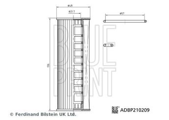 Yağ Filtresi  BLUE PRINT ADBP210209  2434852 5281503 FT4Z6731A KU2J6731A 2 434 852 5 281 503 FT4E6714AA FT4E-6714-AA KU2J6731AA KU2J-6731-AA FT4Z-6731-A KU2Z6731A KU2Z-6731-A
