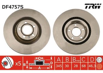Fren Disk Ayna Ön Sağ ve Sol LPR A1021V  LPRA1021V 8E0615301K 8E0615301T 8E0 615 301 K 8E0 615 301 T