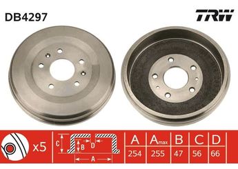 Kampana Arka Sağ veya Sol TRW DB4297  HRC2712 SDC100110 SDC100130
