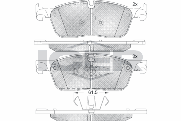 Fren Disk Balata Ön Land Rover Range Rover Evoque (2018->)  AYD 60462B