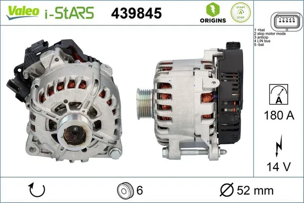 Alternatör  VALEO 439845