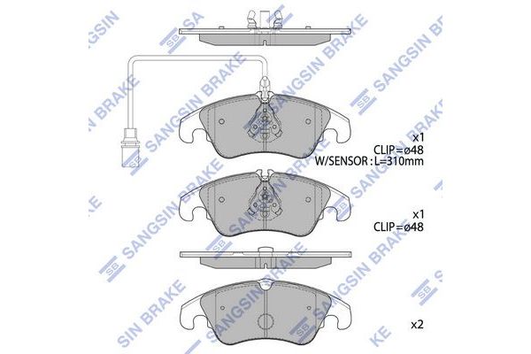 Fren Disk Balata Ön SANGSIN SP2145