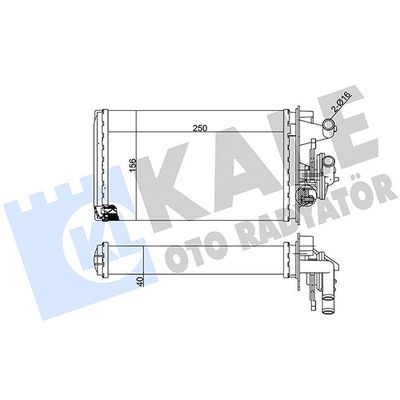 Kalorifer Radyatörü  Fiat Tempra (159) 4 Kapı (1990->)  FIAT ORJINAL 7754065