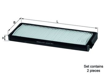 Polen Filtresi  MAHLE LA 377/S  96331028 93740495