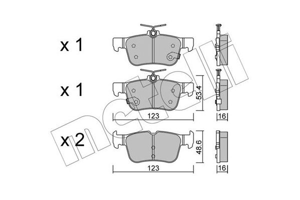 Fren Disk Balata Arka METELLI 22-1040-0