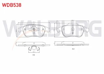 Fren Disk Balata Ön WALBURG WDB538  