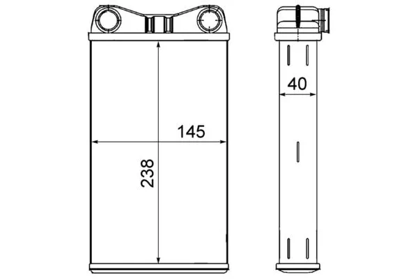 Kalorifer Radyatörü  Audi S4 Cabriolet (8H)(01.2006->)  MAHLE AH 7 000S