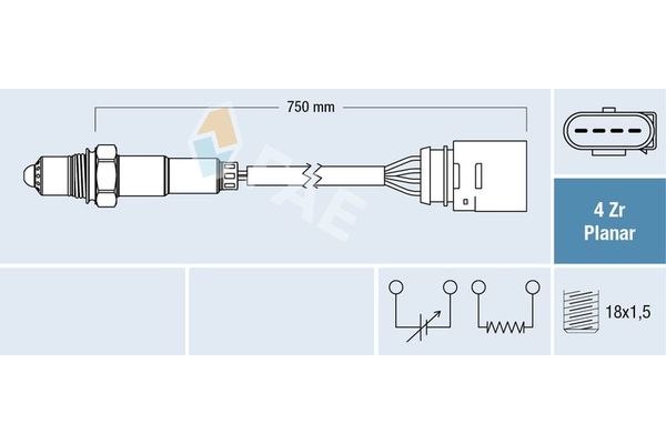 Oksijen (Lambda) Sensörü  FAE 77405