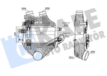 Turbo Radyatörü  KALE 375975  17514802574 17517846235