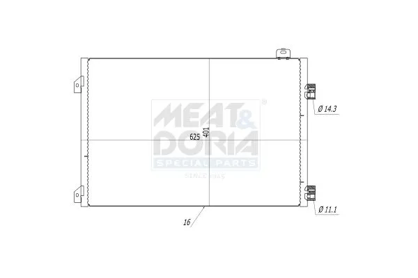 Klima Radyatörü  ORİS CRN598016