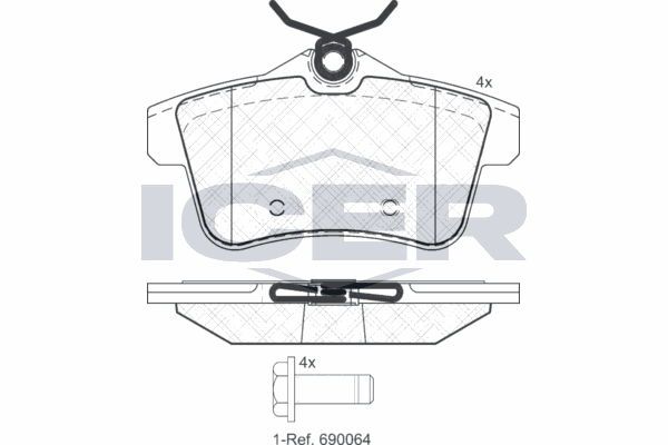 Fren Disk Balata Arka WONGA 27949