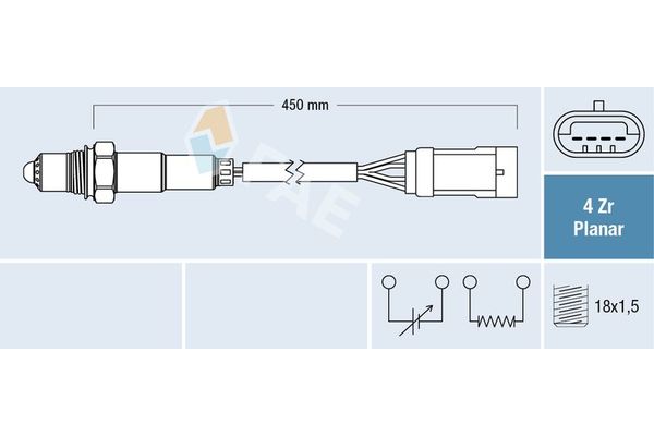 Oksijen (Lambda) Sensörü  FAE 77602