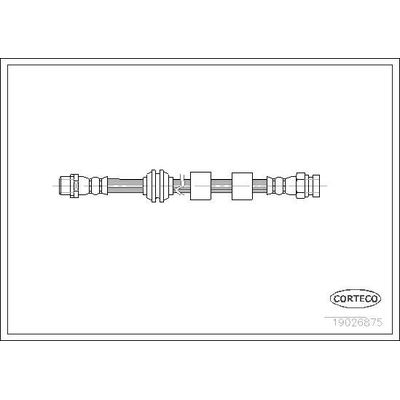 Fren Hortumu Ön Sağ veya Sol Seat Alhambra (7V9)(05.2000->)  CORTECO 19026875