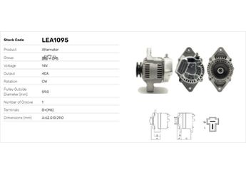 Alternatör  LUCAS ELEKTRIK LEA1095  1758064010 17580-64010 1157326 157326