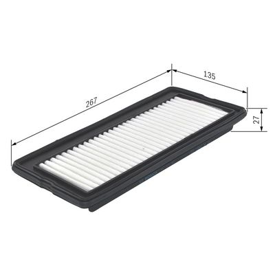 Hava Filtresi  Hyundai Atos (MX)(1998->)  BOSCH 1 987 429 167