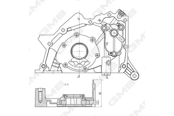 Yağ Pompası  Mitsubishi L200 (KA0/KB0)(2006->)  GMB GOAS-182A