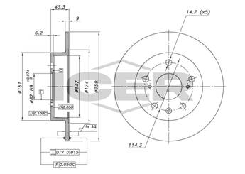 Fren Disk Ayna Arka Sağ ve Sol AYD 51435  5561161M00 5561161M21000 5561161M21 5561161M00000 5561161M20 5561161M20000 556116M00000 5561170L00 5561170L00000