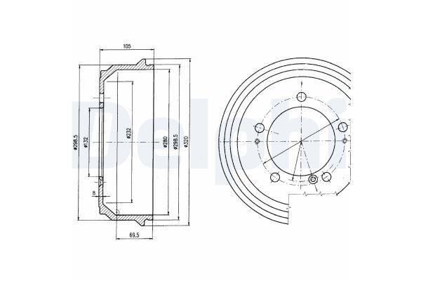 Kampana Arka Sağ veya Sol DELPHI BF404