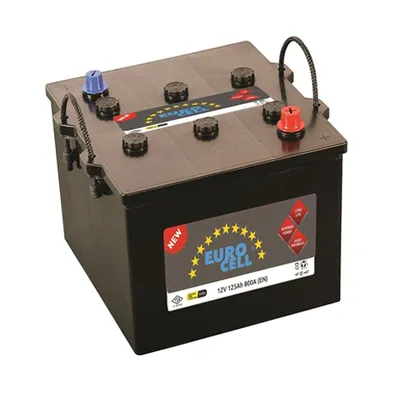 Akü (12V - 125 AH) Hibrid D7 Mf Tank ( 286X270X230 )  EUROCELL 8699358510167
