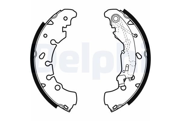 Fren Pabuçlu Balata Arka Fiat Punto (188) 3/5 Kapı (06.2003->)  DELPHI LS1980