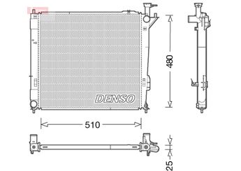 Su Radyatörü  DENSO DRM41015  DRM41015 253102B850