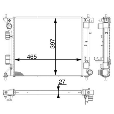 Su Radyatörü  Kia Venga (YN)(2010->)  MAHLE CR 1982 000P