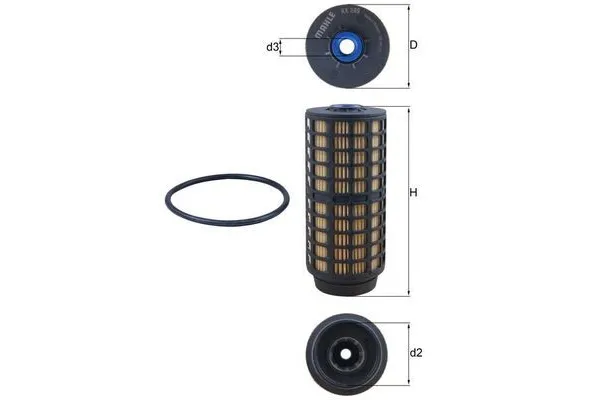 Yakıt Filtresi  Iveco Daily Kamyonet (2006->)  MAHLE KX 399D