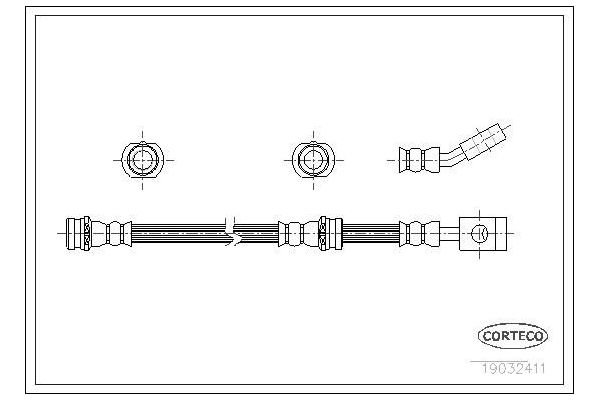 Fren Hortumu Ön Sağ veya Sol Nissan Serena (C23M)(07.1992->)  MAHER 04100