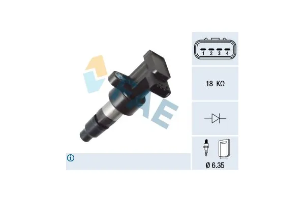 Ateşleme Bobini  Jaguar XJ (X350/X358)(2003->)  FAE 80421