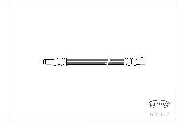 Fren Hortumu Arka Sağ veya Sol Fiat Barchetta (183)(05.1995->)  OSSCA 00790
