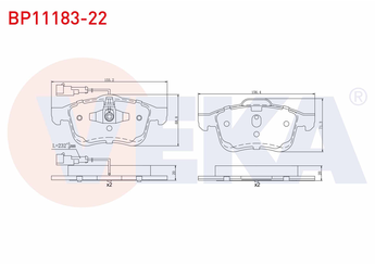 Fren Disk Balata Ön VEKA BP11183-22  