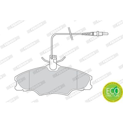Fren Disk Balata Ön Peugeot 406 (S1/S2)(08.1995->)  FERODO FDB1062