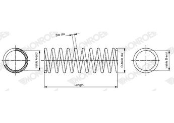 Helezon Yayı Ön MONROE SP3711  4111165J00