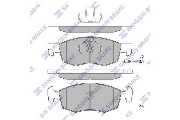 Fren Disk Balata Ön SANGSIN SP1198