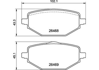 Fren Disk Balata Ön BREMBO P 68 076  440602361R MQ005264