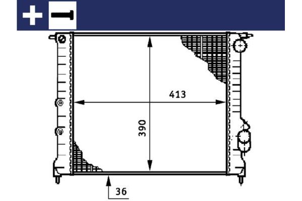 Su Radyatörü  Chevrolet Captiva (2006->)  MAHLE CR 209 000S