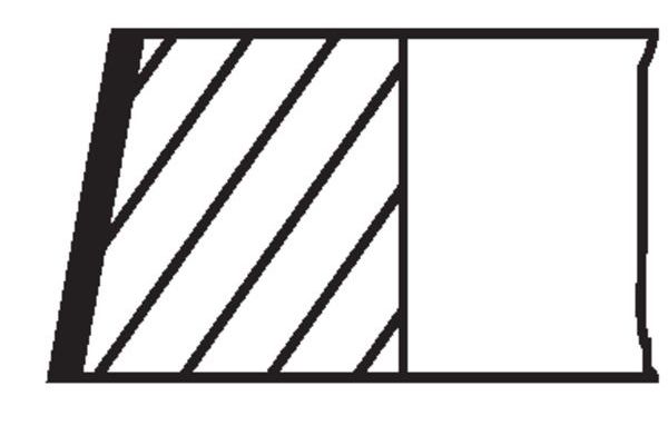 Segman (83.01MM)  MAHLE 038 14 N0