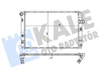 Su Radyatörü  KALE 362460  1640021070 1640021330 1640021331