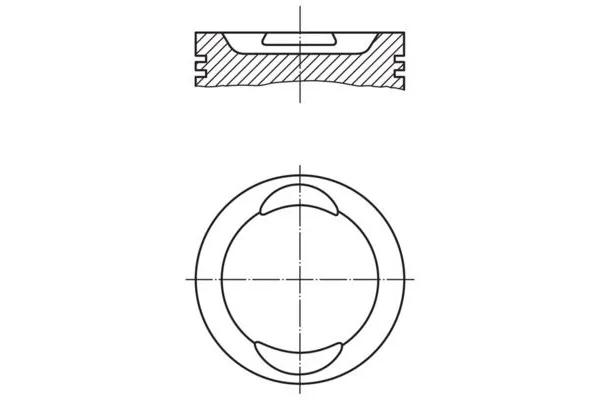 Piston (83.00MM-STD)  Peugeot 306 Cabriolet (S2)(04.1997->)  YENMAK 71-08116-000