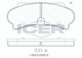 Fren Disk Balata Ön KALE BALATA 20366 150 05 ANS KD13  424574 425012 425019 425085 4245.74 4250.12 4250.19 4250.85