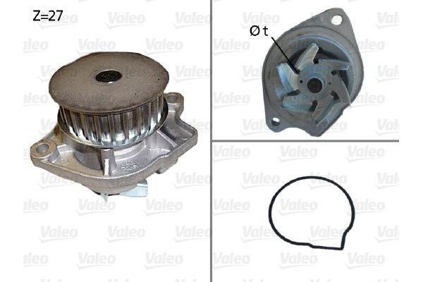 Devirdaim Su Pompası  Volkswagen Caddy (2K)(02.2004->2010)  VALEO 506576