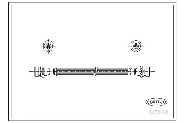 Fren Hortumu Ön Sağ veya Sol Mitsubishi L 200/300/400 (P00)(1986->)  ASPART 3HOS1342