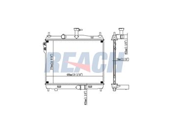 Su Radyatörü  BSG 30-520-036  25310 1C600 1061188 1079157 1093458 1093463 1671969 98AB8005KF ME98AB8005KF YS4Z8005BB YS4Z 8005 BB