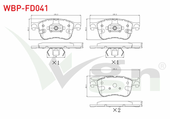 Fren Disk Balata Ön WGN WBP-FD041  
